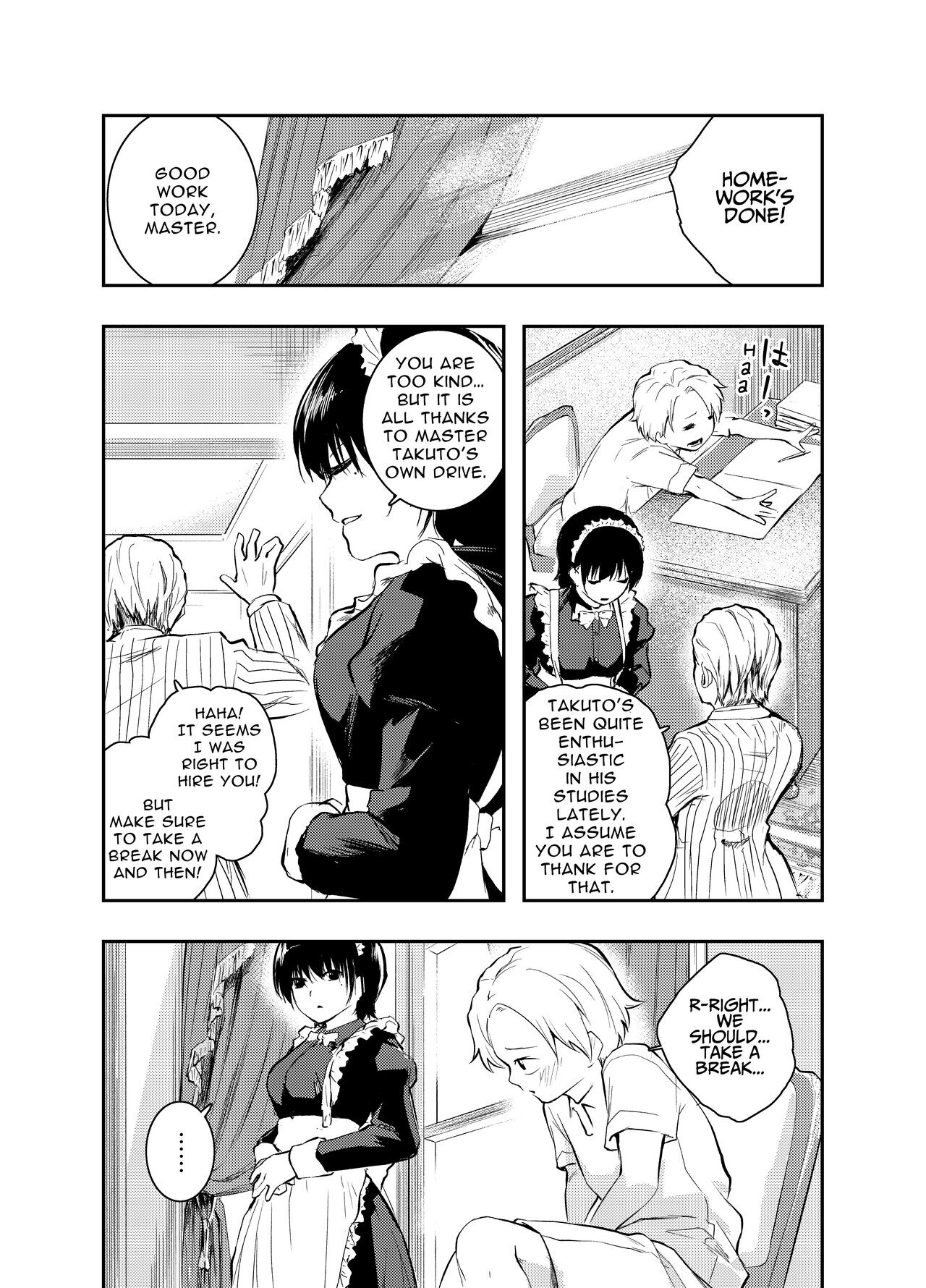 Hentai Manga Comic-A Beautiful Maid Teaches a Cheeky Shota a Lesson-Read-46